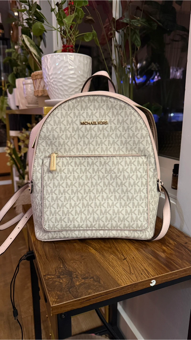 Michael Kors Backpack - Pink & White