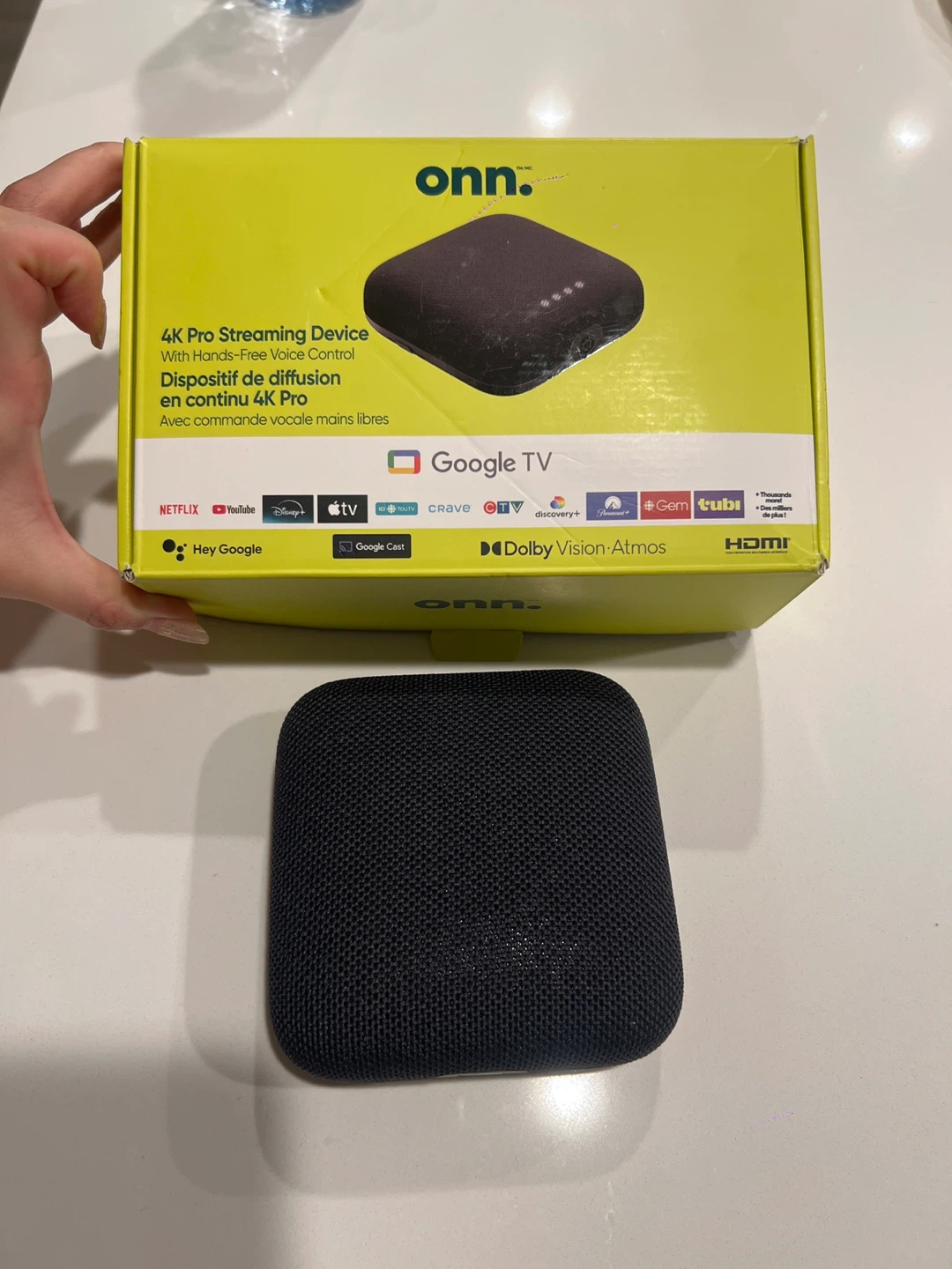 onn. 4K Pro Streaming Device - Google TV