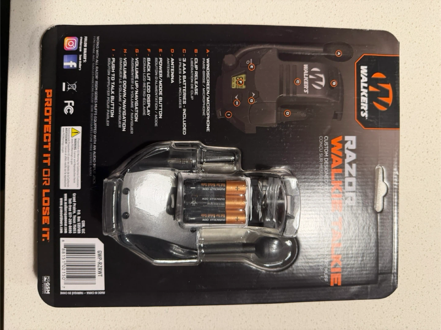 Walker's Razor Walkie Talkie - New in Box - photo 2