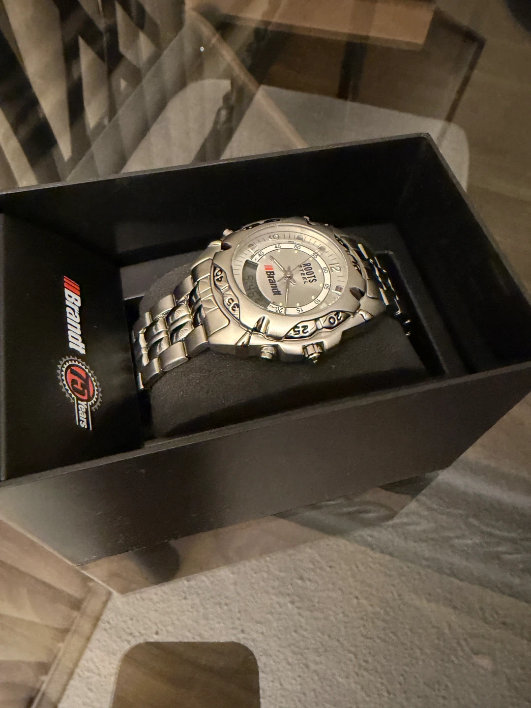 Roots Brandt Steel Watch with Box - photo 2