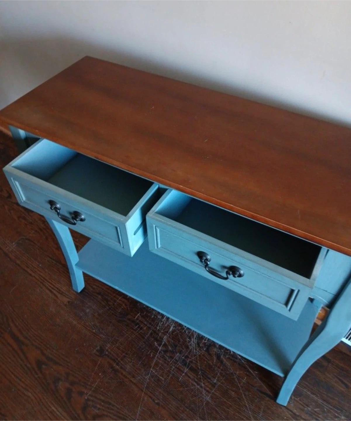 New Blue Console Table with Drawers check more pictures