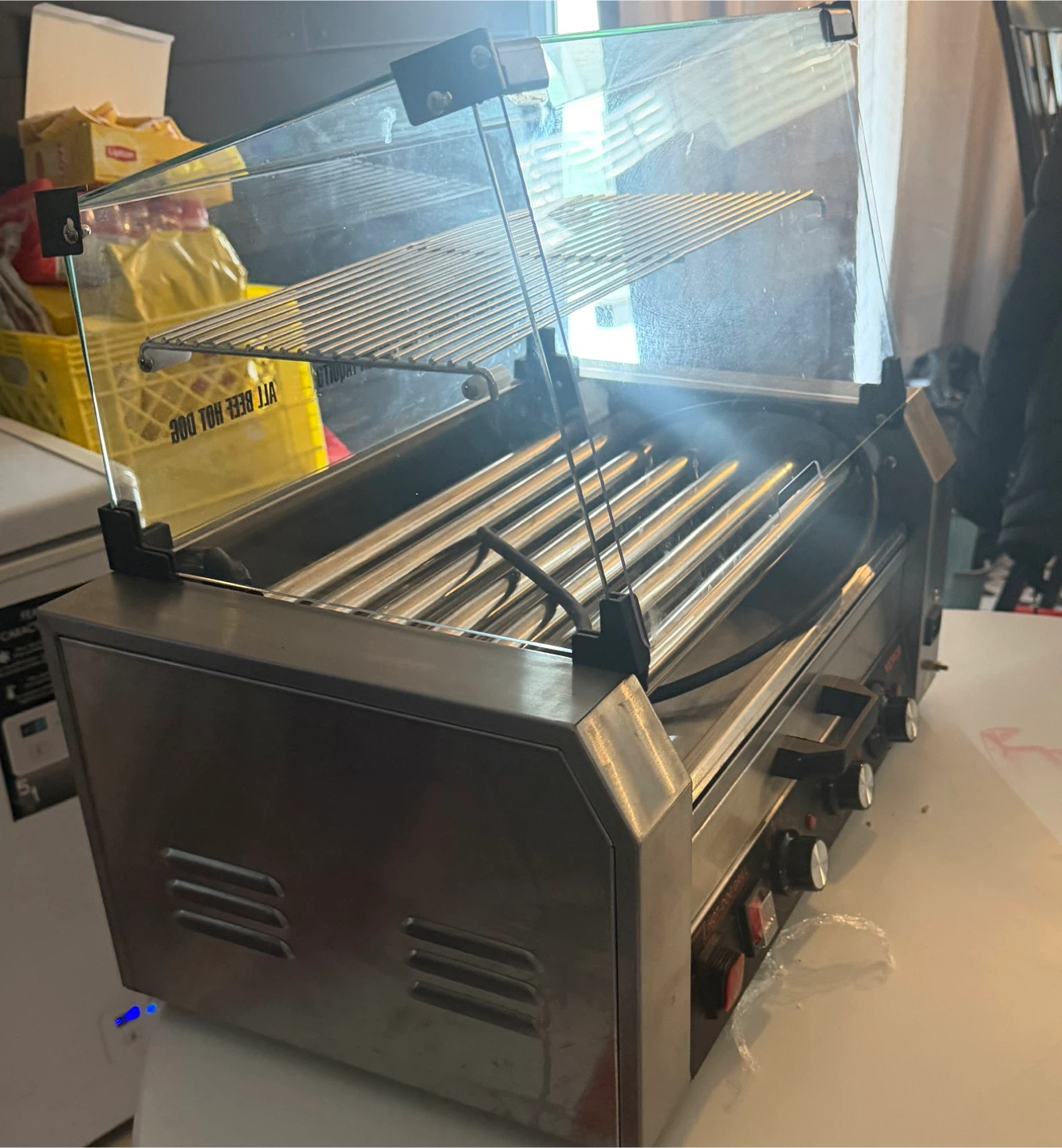 Hot Dog Roller Grill Machine