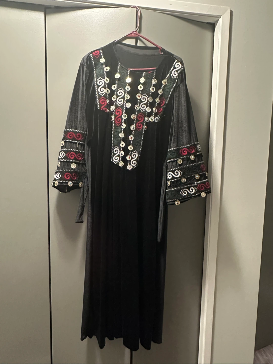 Black Embroidered Dress