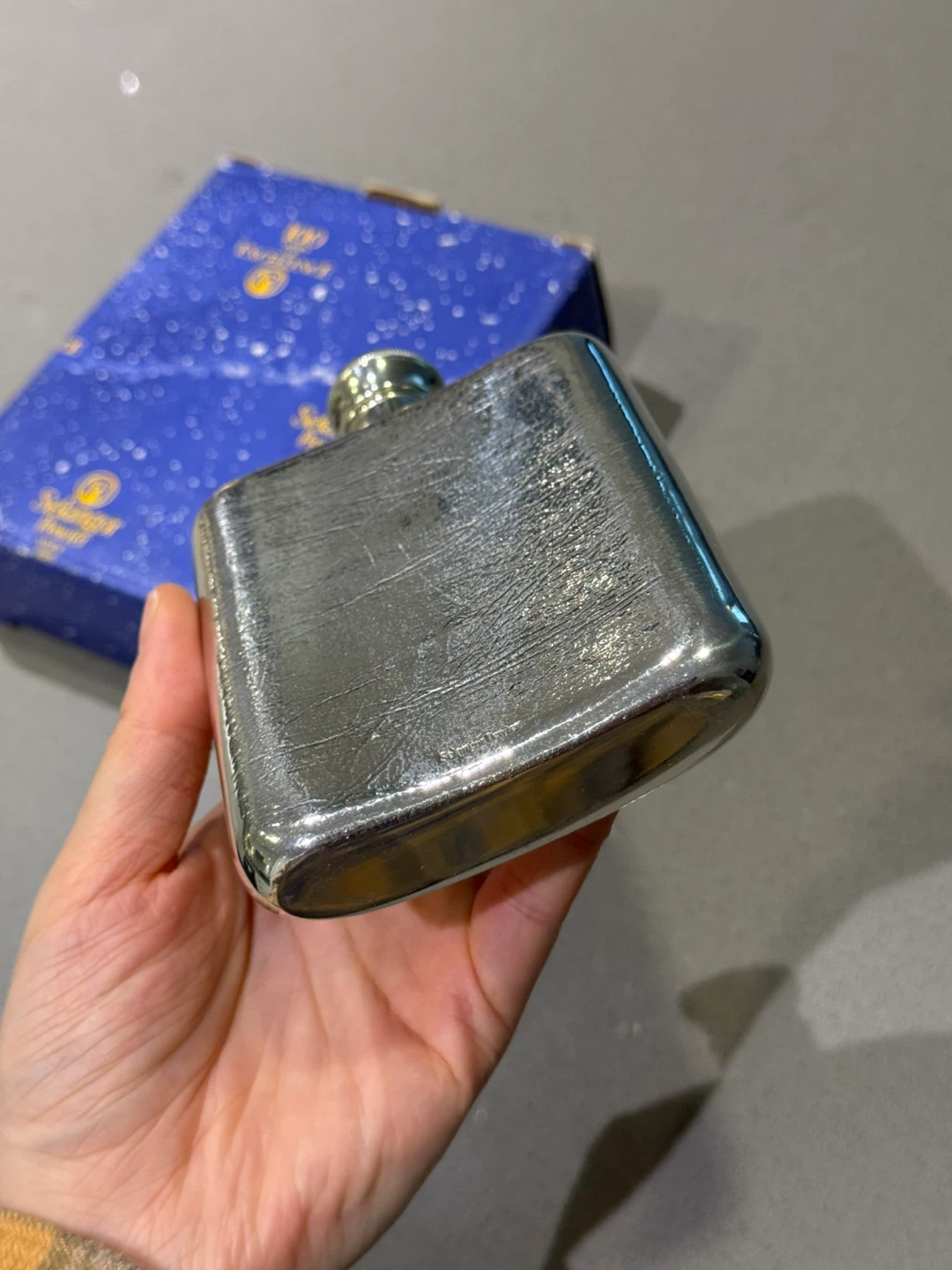 Selangor Pewter Flask like new with Box - photo 3