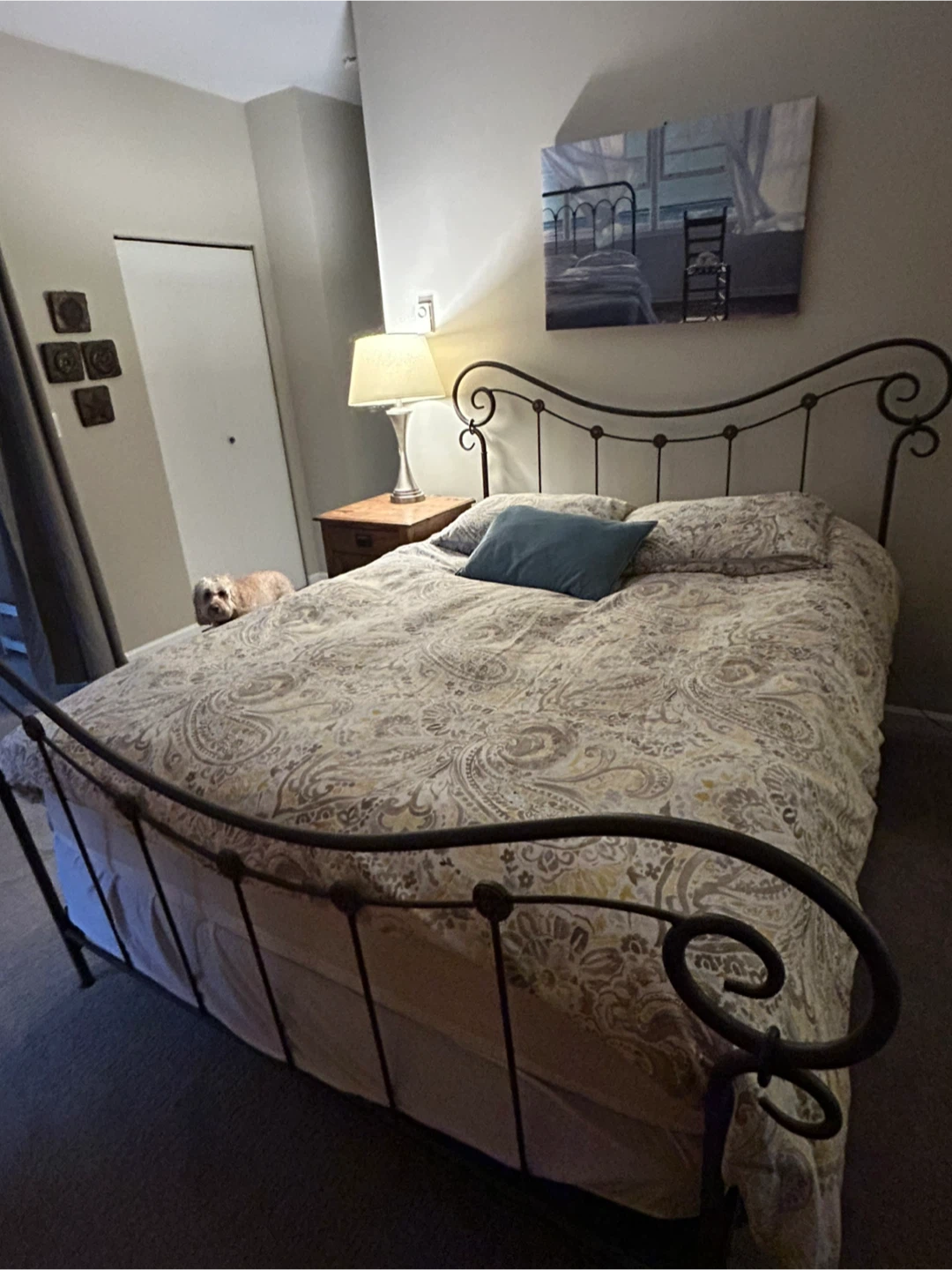 Wrought Iron Bed Frame - Queen