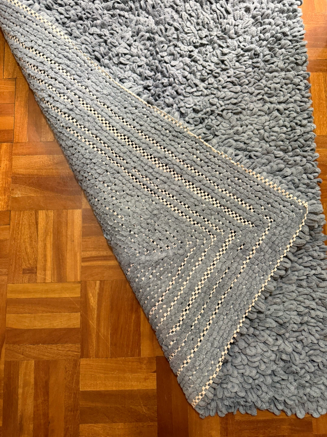 Blue/Grey Shag Rug - photo 2