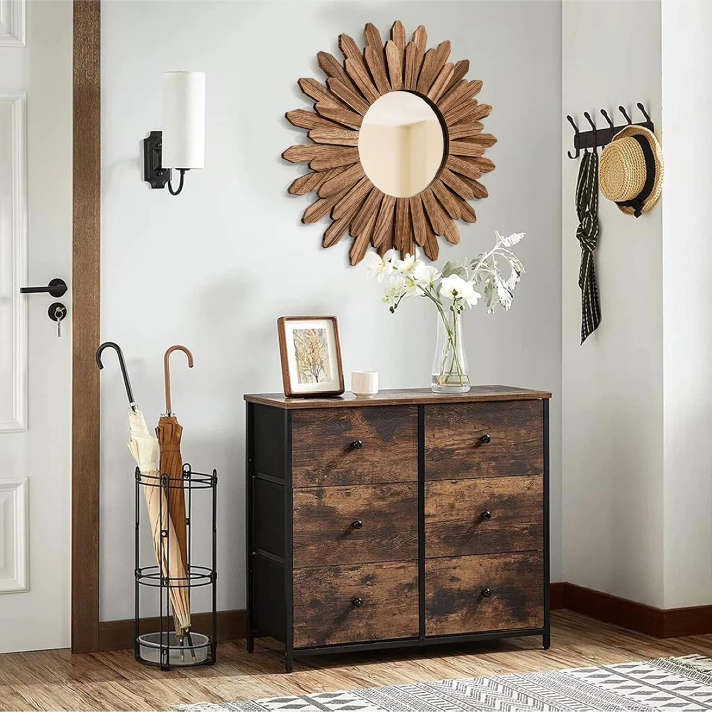 Emfogo Wooden Wall Mirror 21.26" - photo 2
