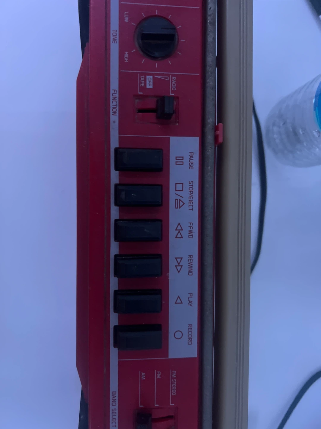 Sanyo Red Radio Cassette Recorder - photo 4