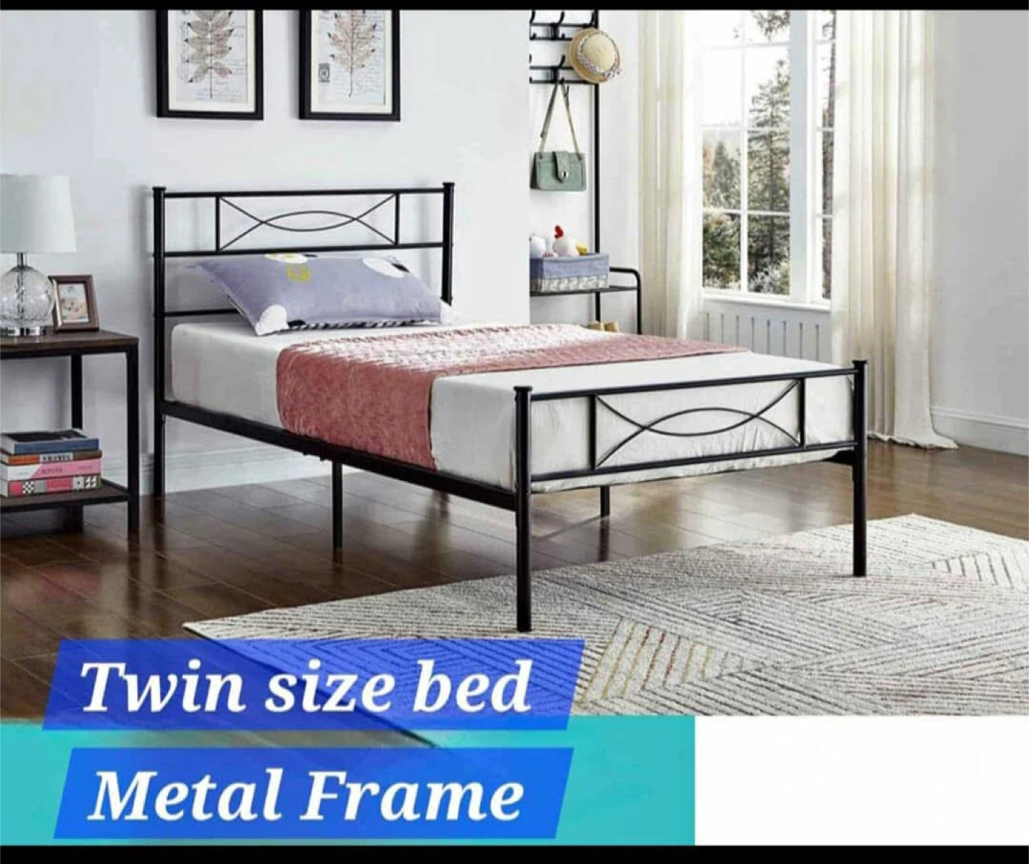 Twin Size Metal Bed Frame - photo 3