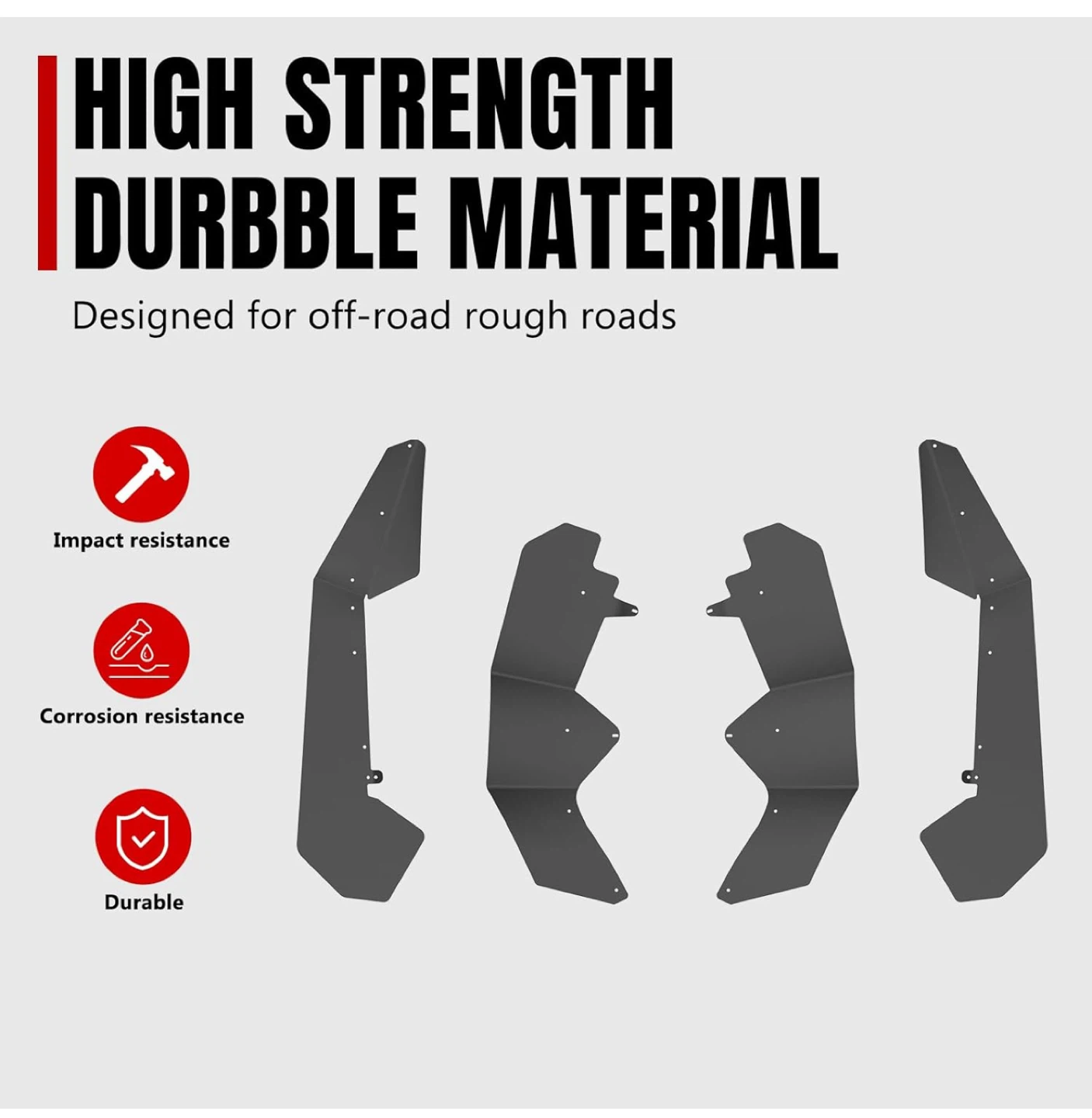 A & UTV PRO Mud Flaps for Polaris RZR PRO XP - photo 2