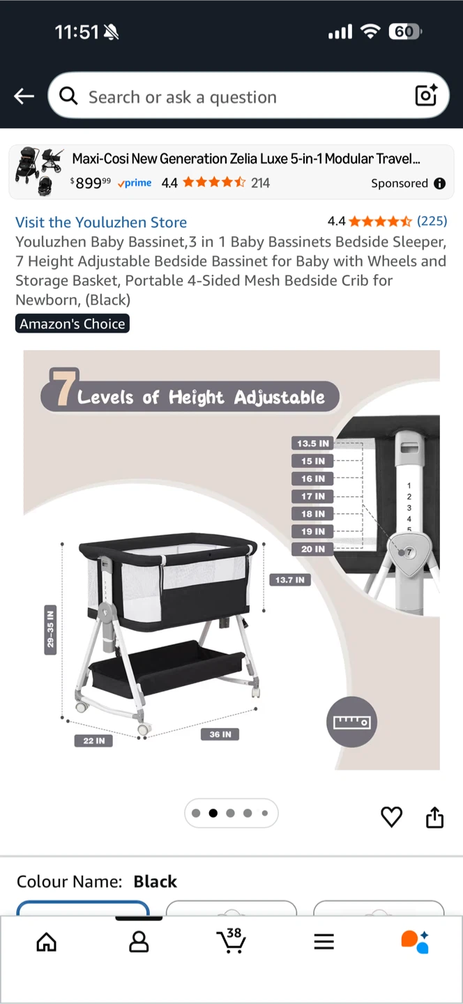 Youluzhen Baby Bassinet - last sale‼️ - photo 3