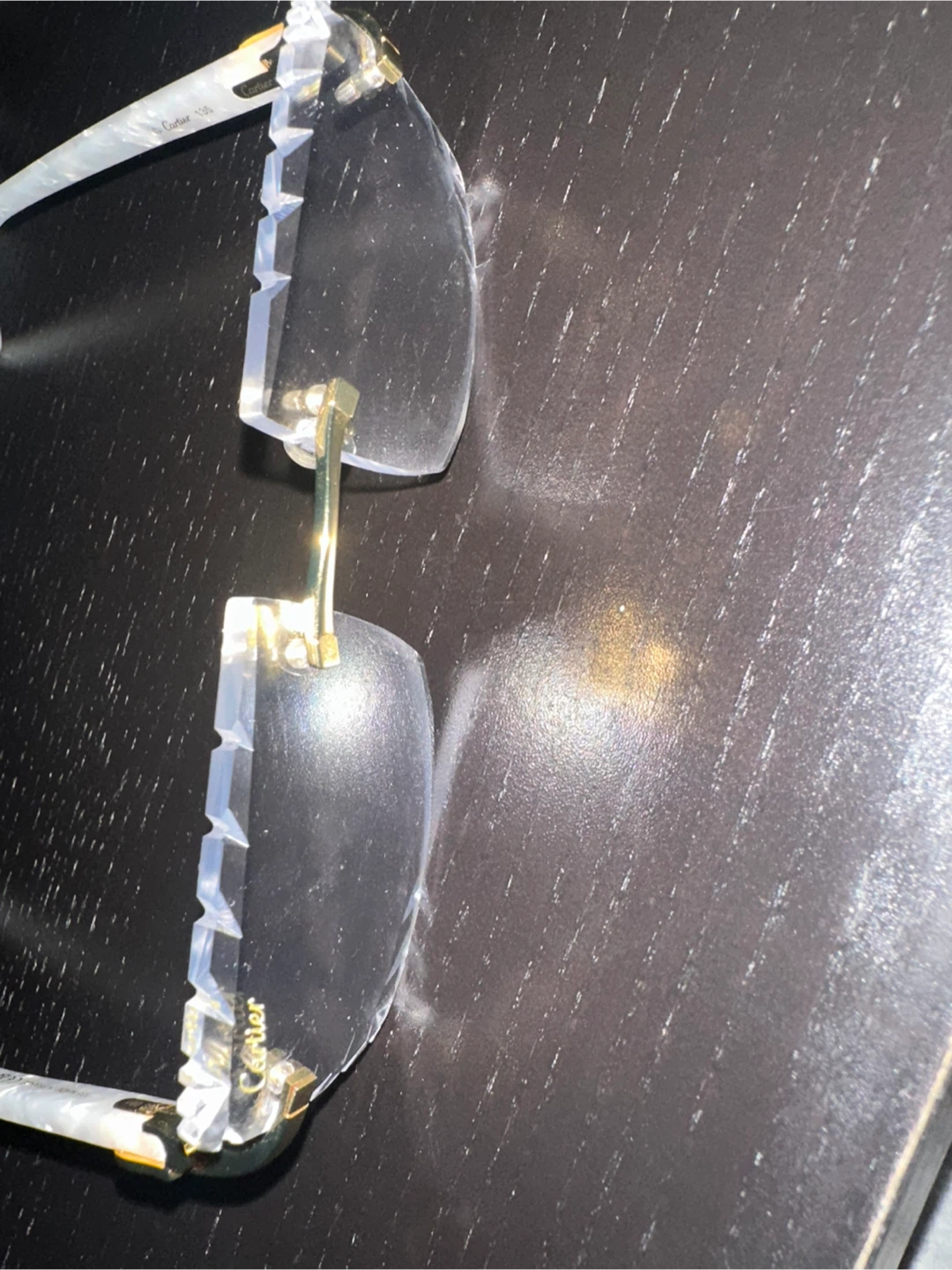 White acetates with diamond cuts - photo 4