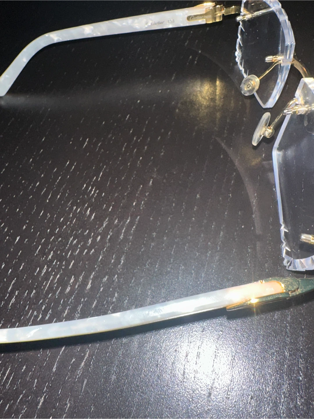 White acetates with diamond cuts - photo 5