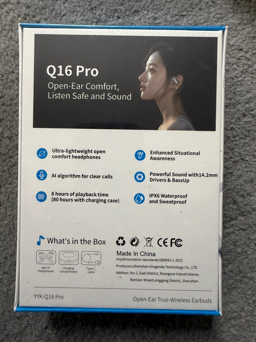 YYK-Q16 Pro Open-Ear True-Wireless Earbuds - New - photo 2