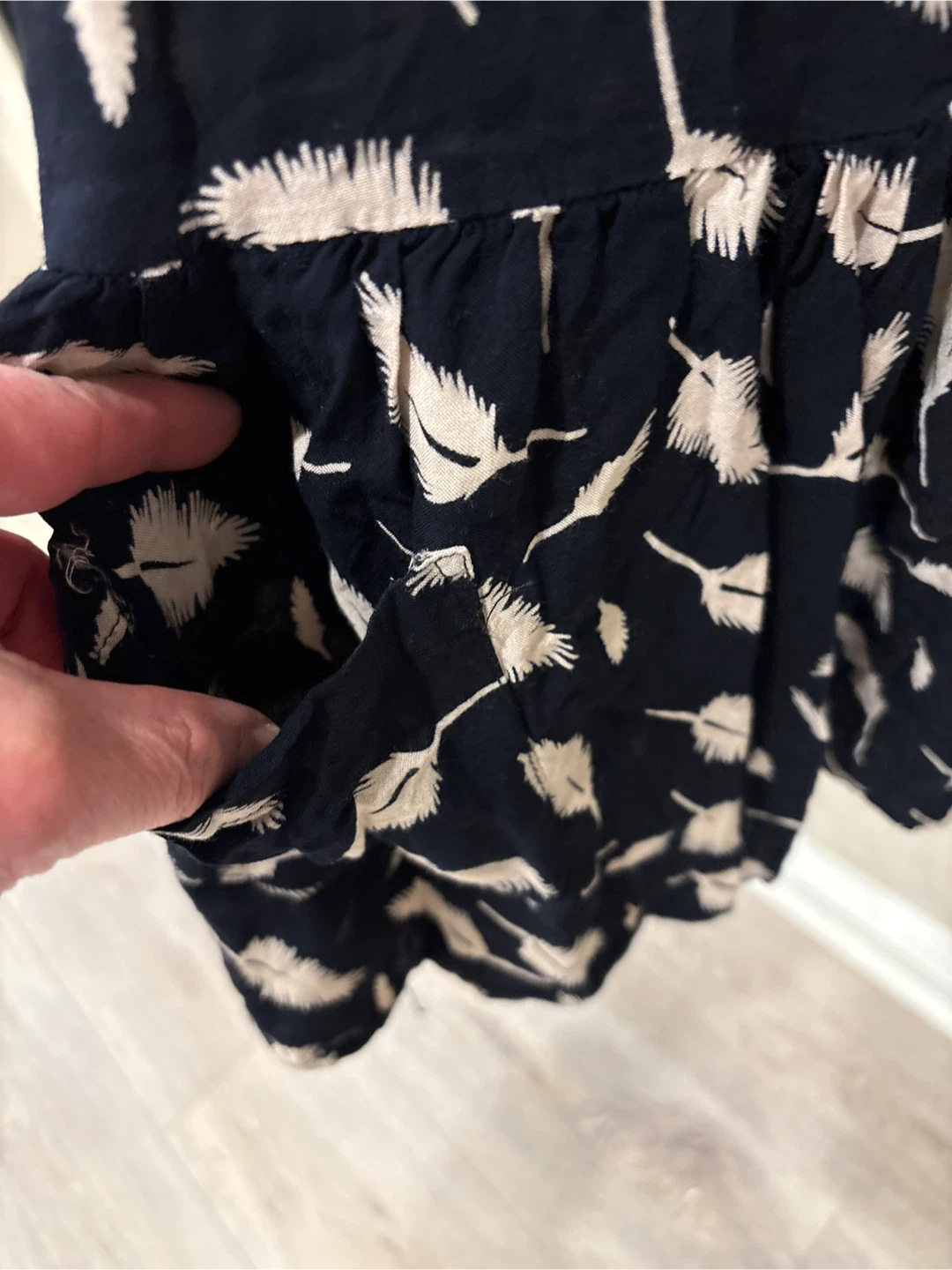 Feather Print Dress - Size Small - photo 3