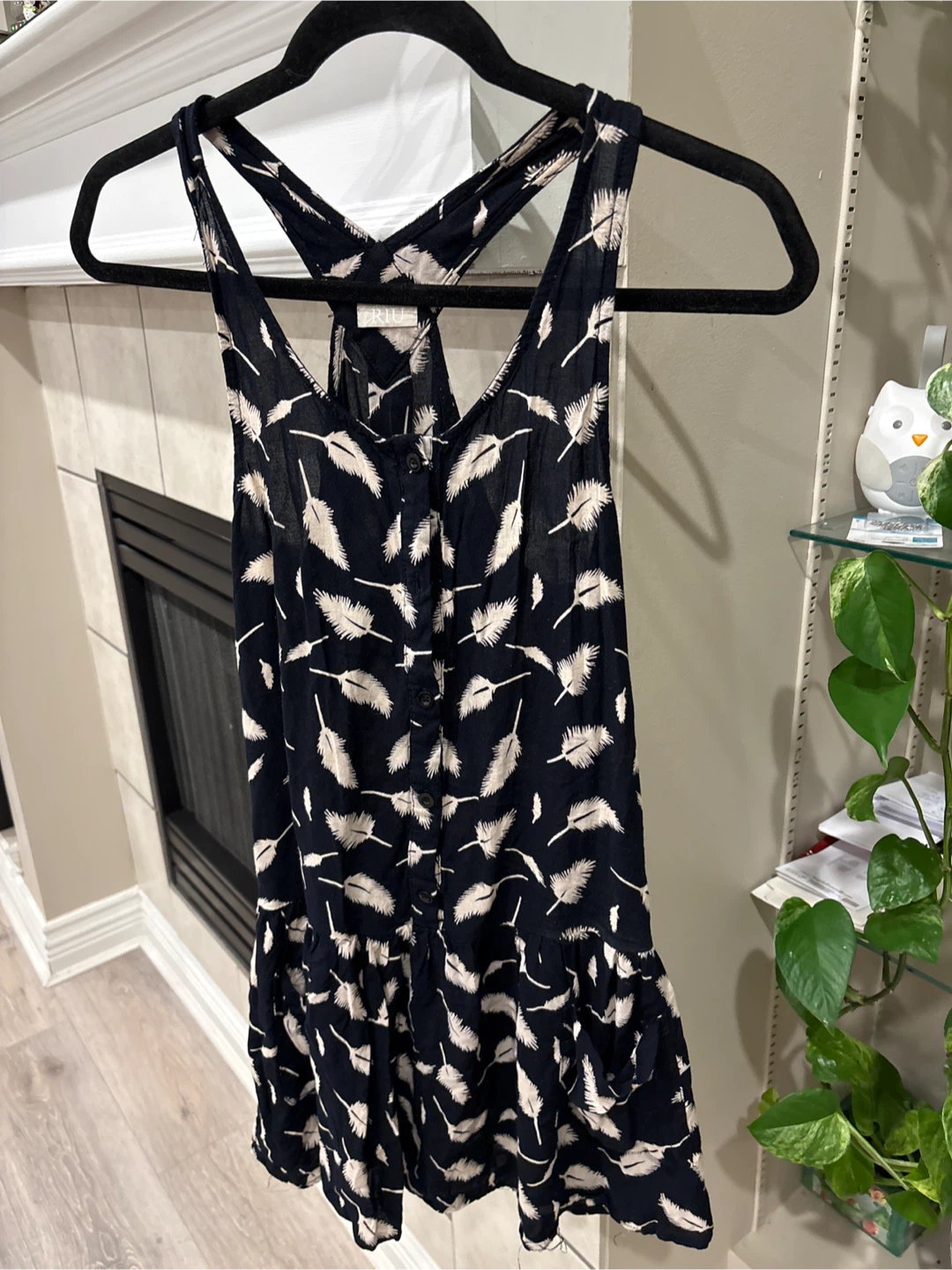 Feather Print Dress - Size Small - photo 2