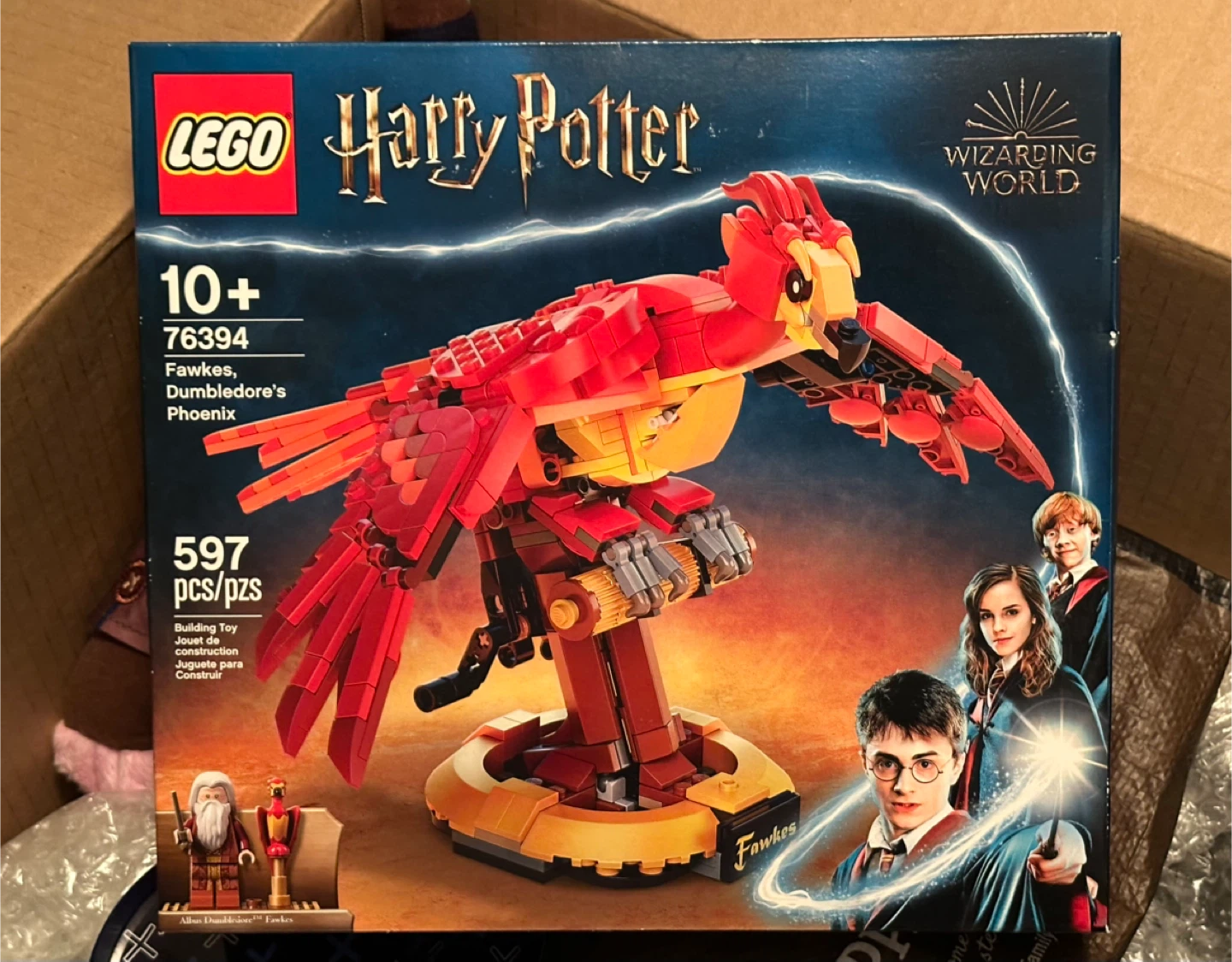 LEGO Harry Potter Fawkes, Dumbledore's Phoenix Set 76394