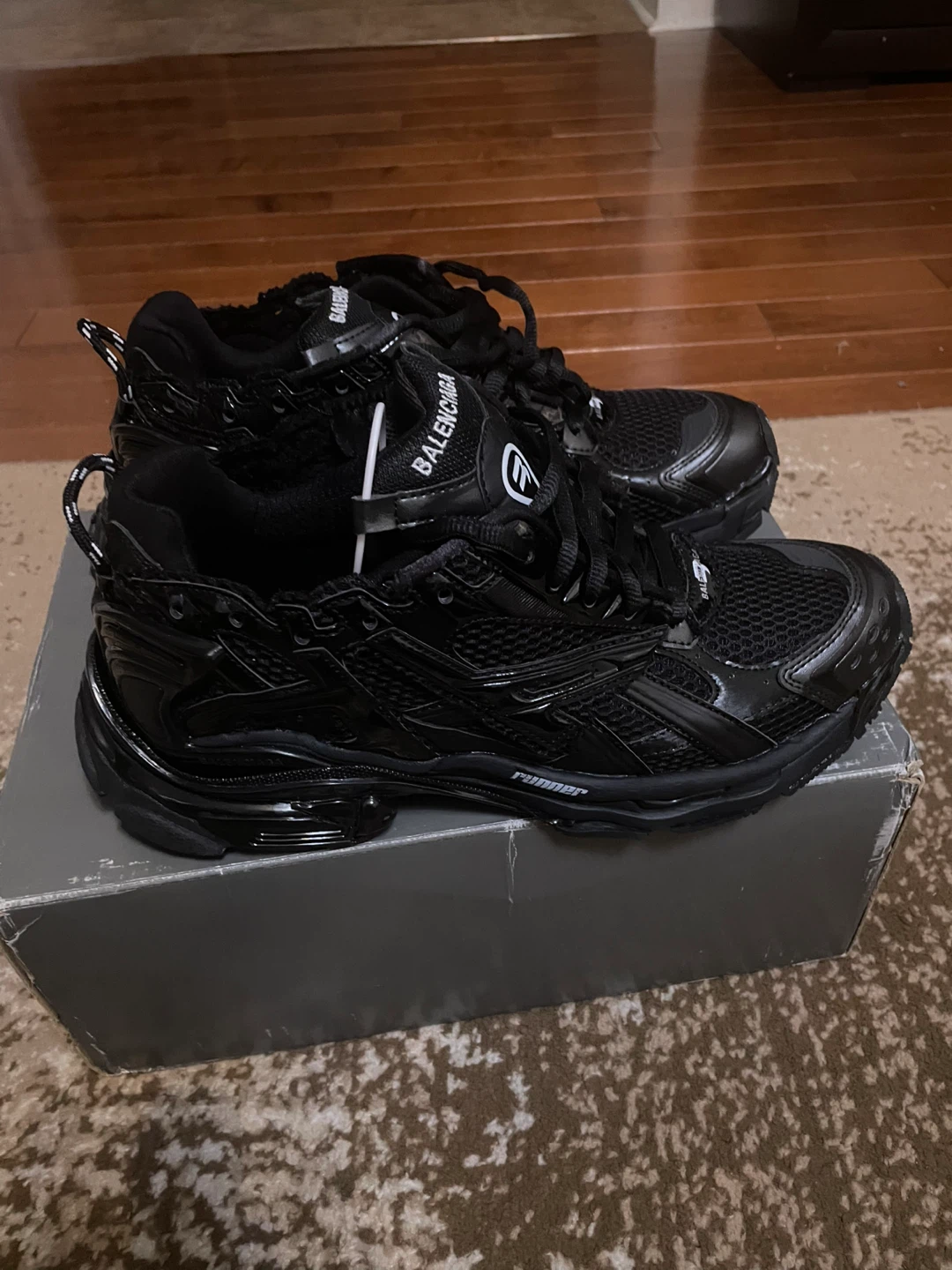 Balenciaga Runner Sneakers - Black - (Size 10) - photo 4