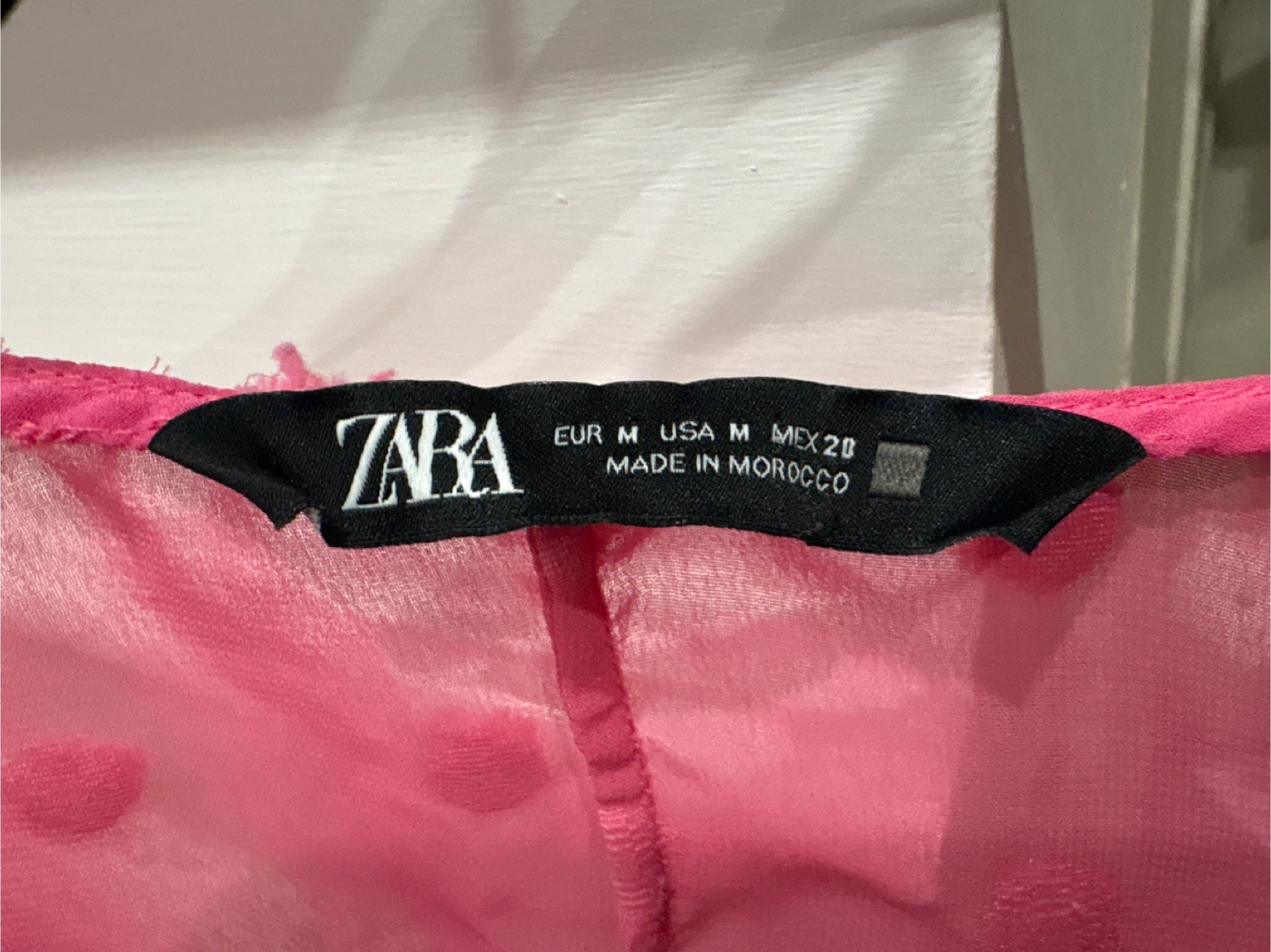 Zara Pink Pom Pom Blouse - Size M - photo 3
