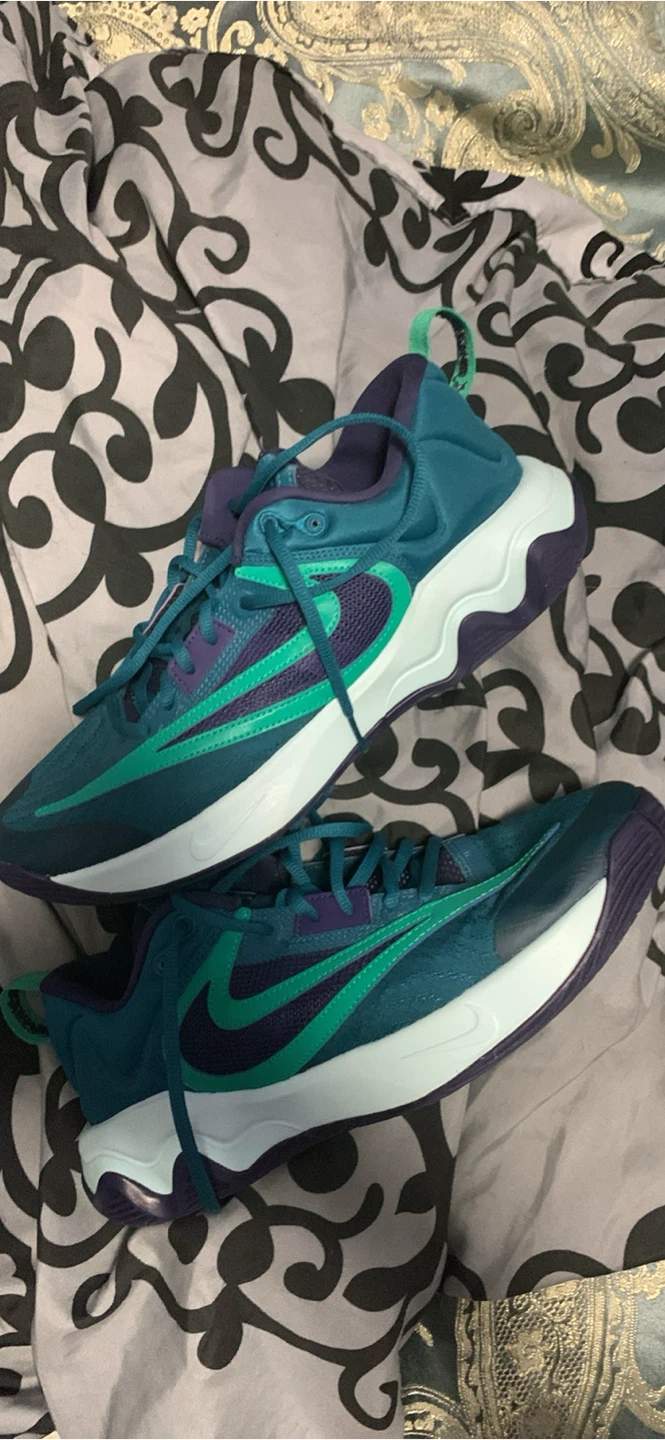 Nike Freak 5 Size 10.5 Teal/Purple Basketball Shoes