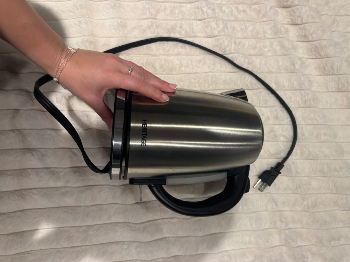 Heritage Stainless Steel Electric Kettle - photo 3