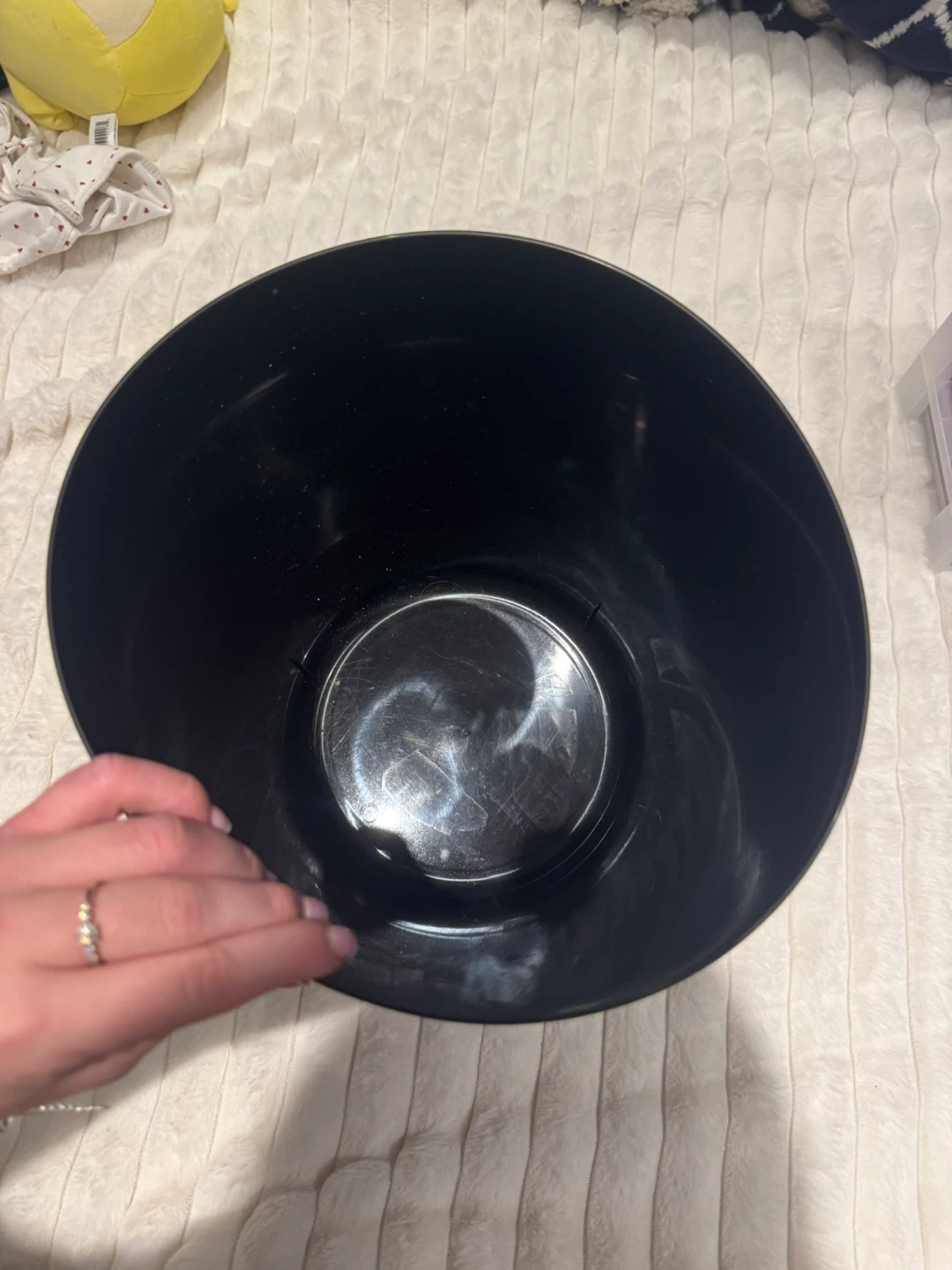 Black Marble Trash Can - photo 2
