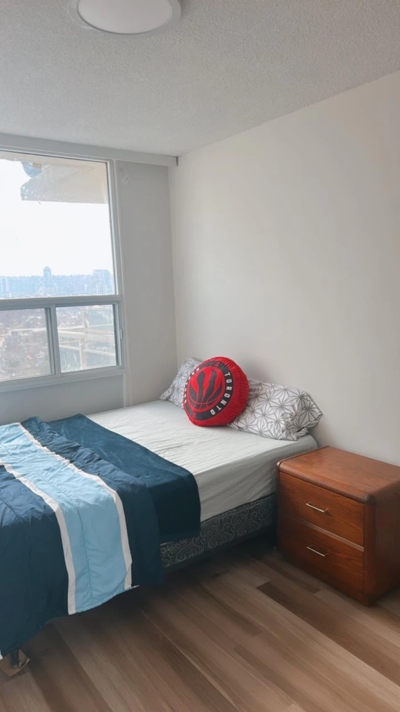 Queen size bed with frame