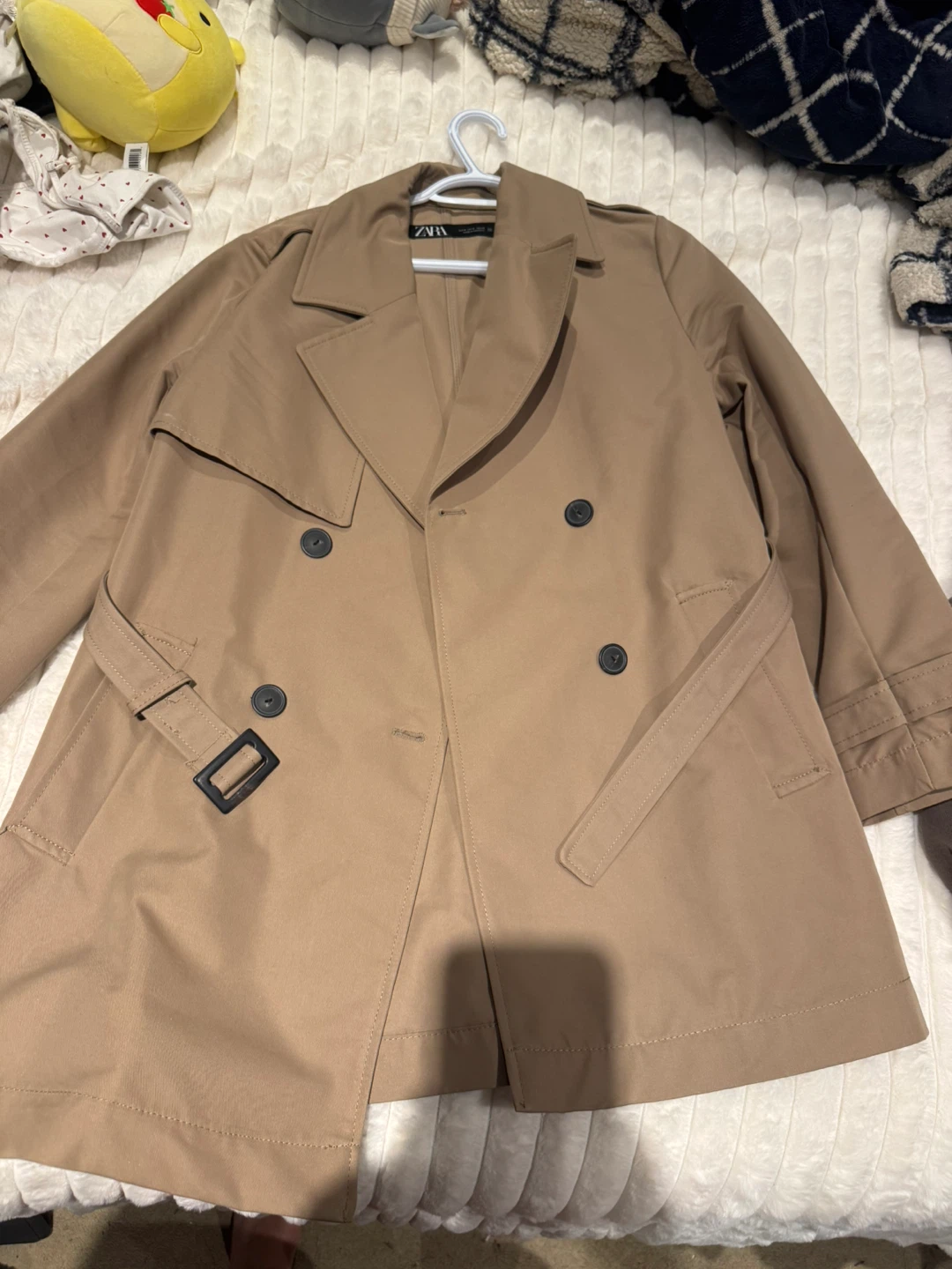 Zara Trench Coat - Size S - Beige
