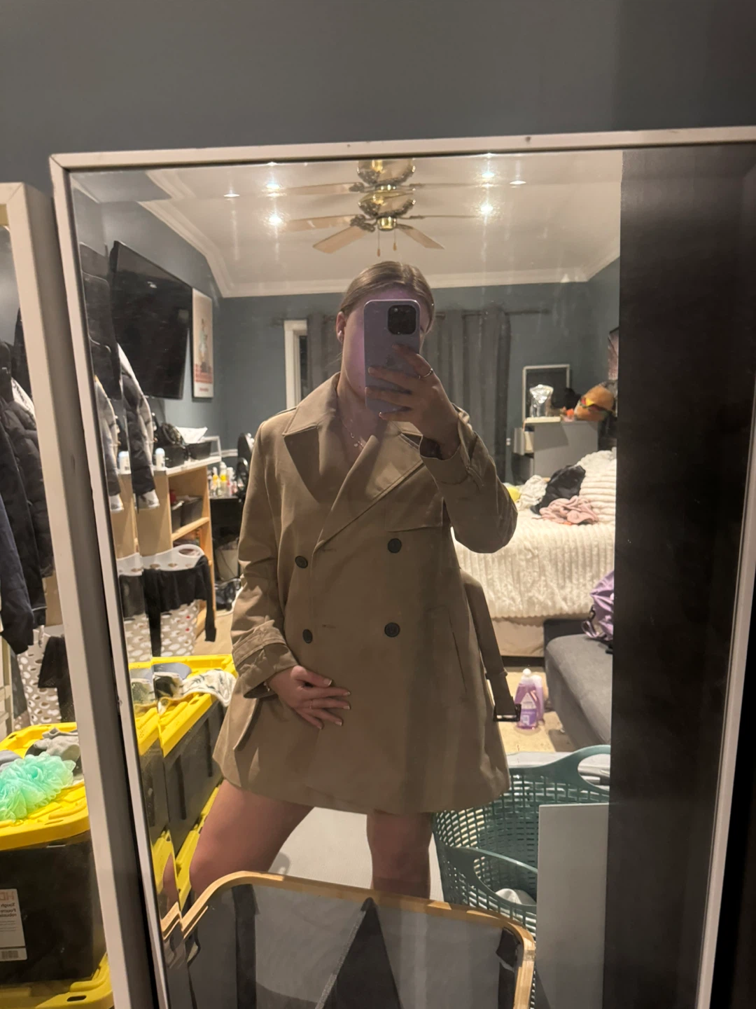 Zara Trench Coat - Size S - Beige - photo 4