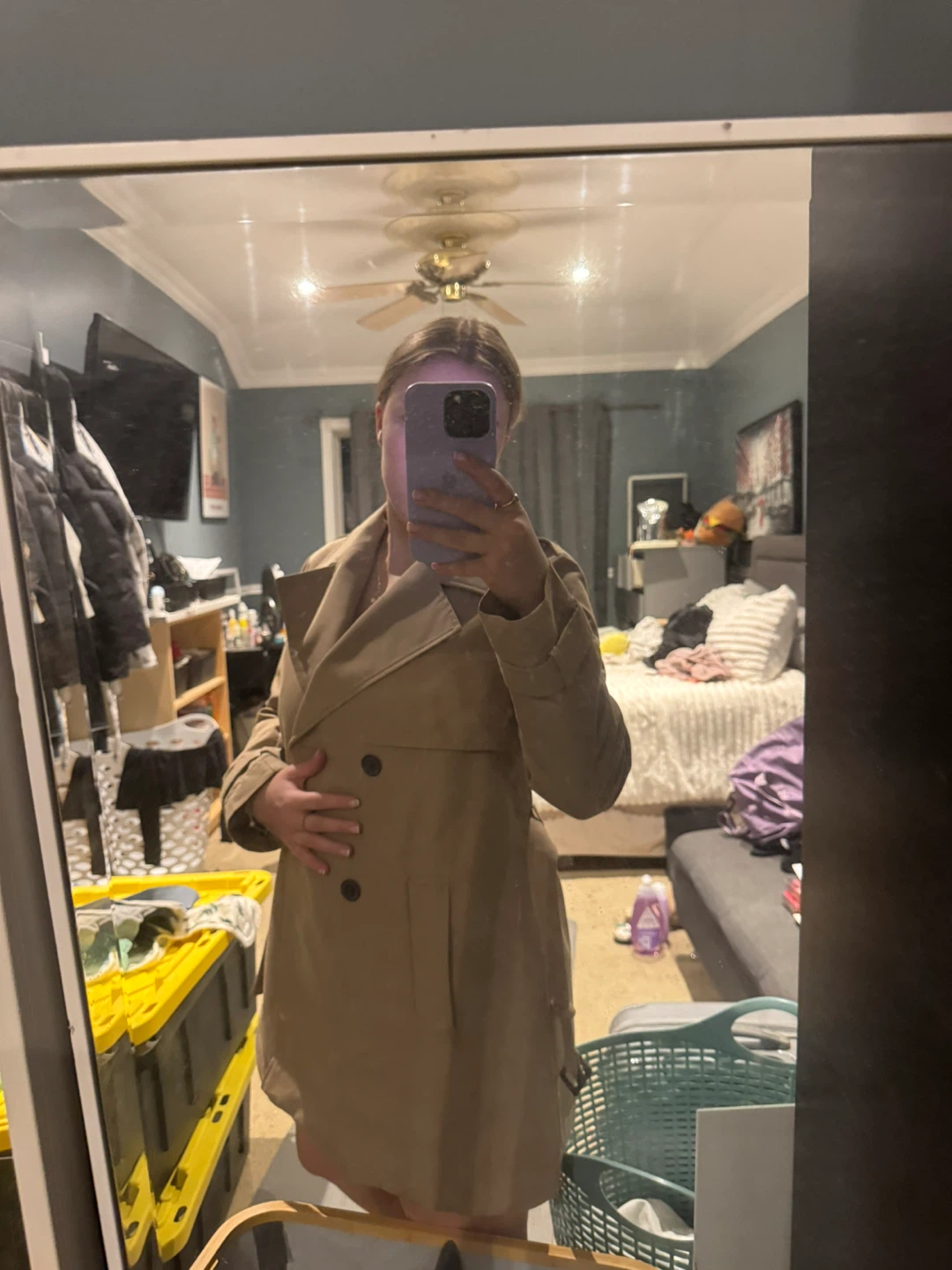 Zara Trench Coat - Size S - Beige - photo 5