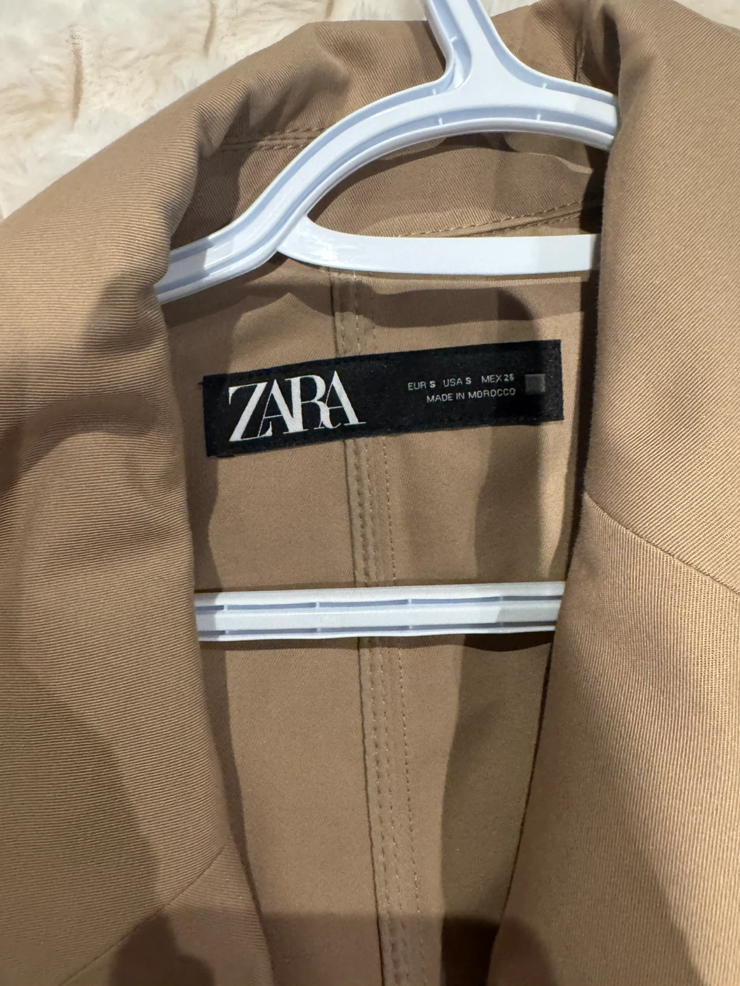 Zara Trench Coat - Size S - Beige - photo 2