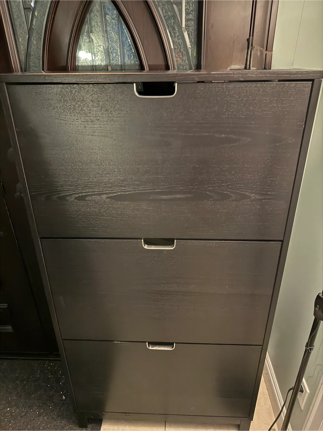 IKEA Hemnes Black-Brown Shoe Cabinet