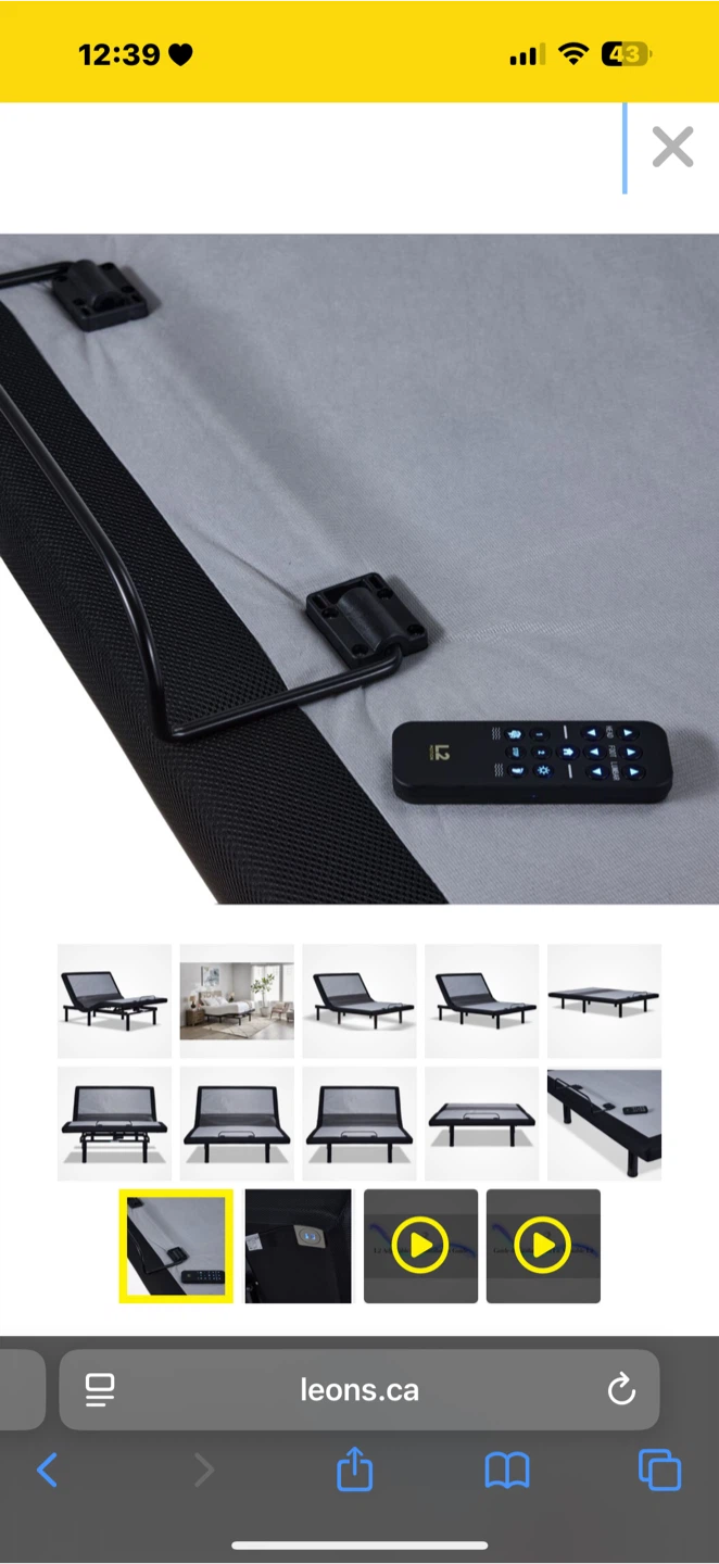 GhostBed Adjustable Base
