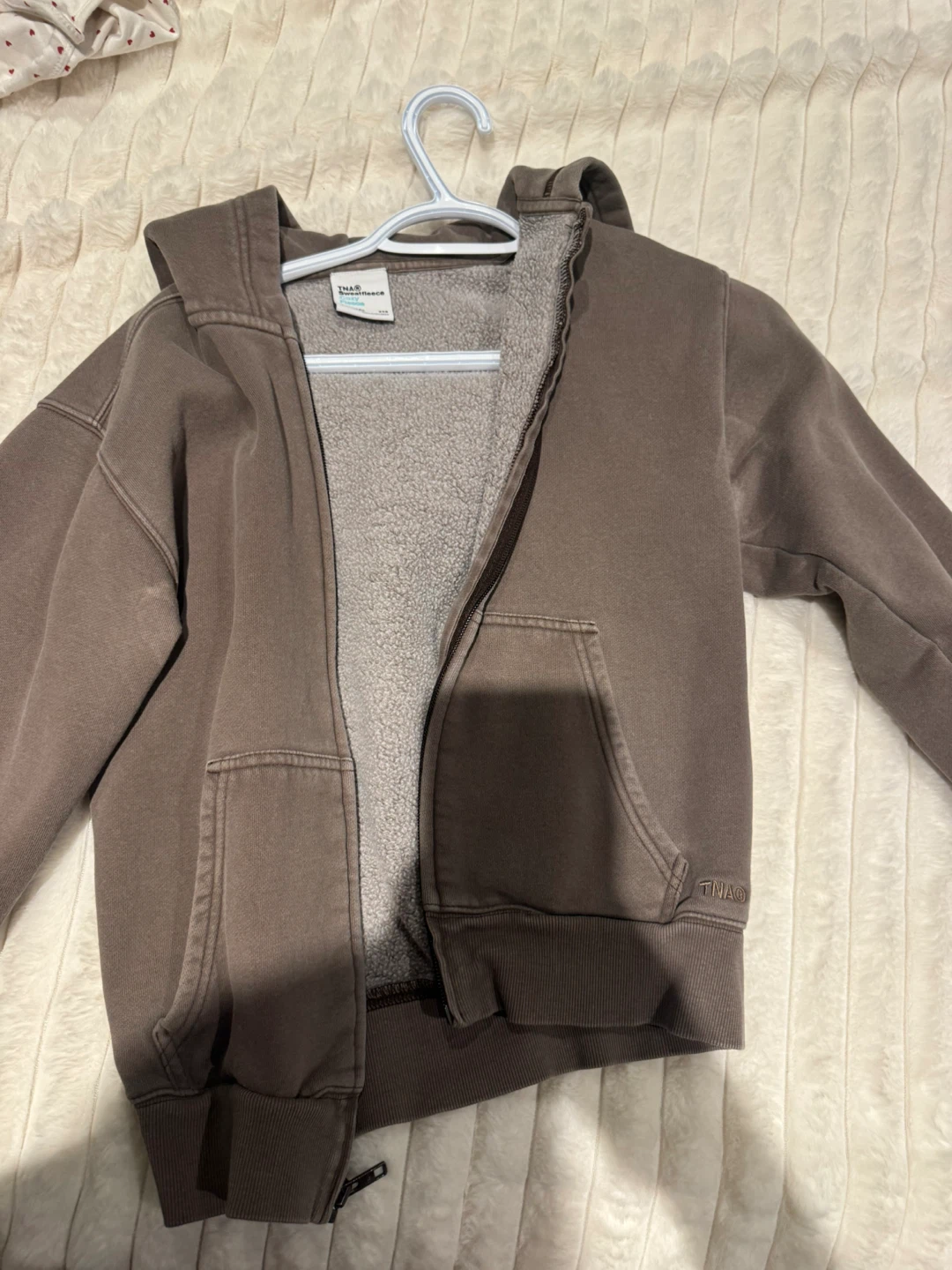 TNA Sweatfleece Cozy Fleece Zip-Up Hoodie - 2XS