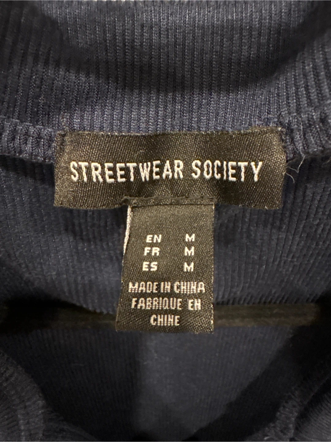 Streetwear Society Blue Top - Size M - photo 4