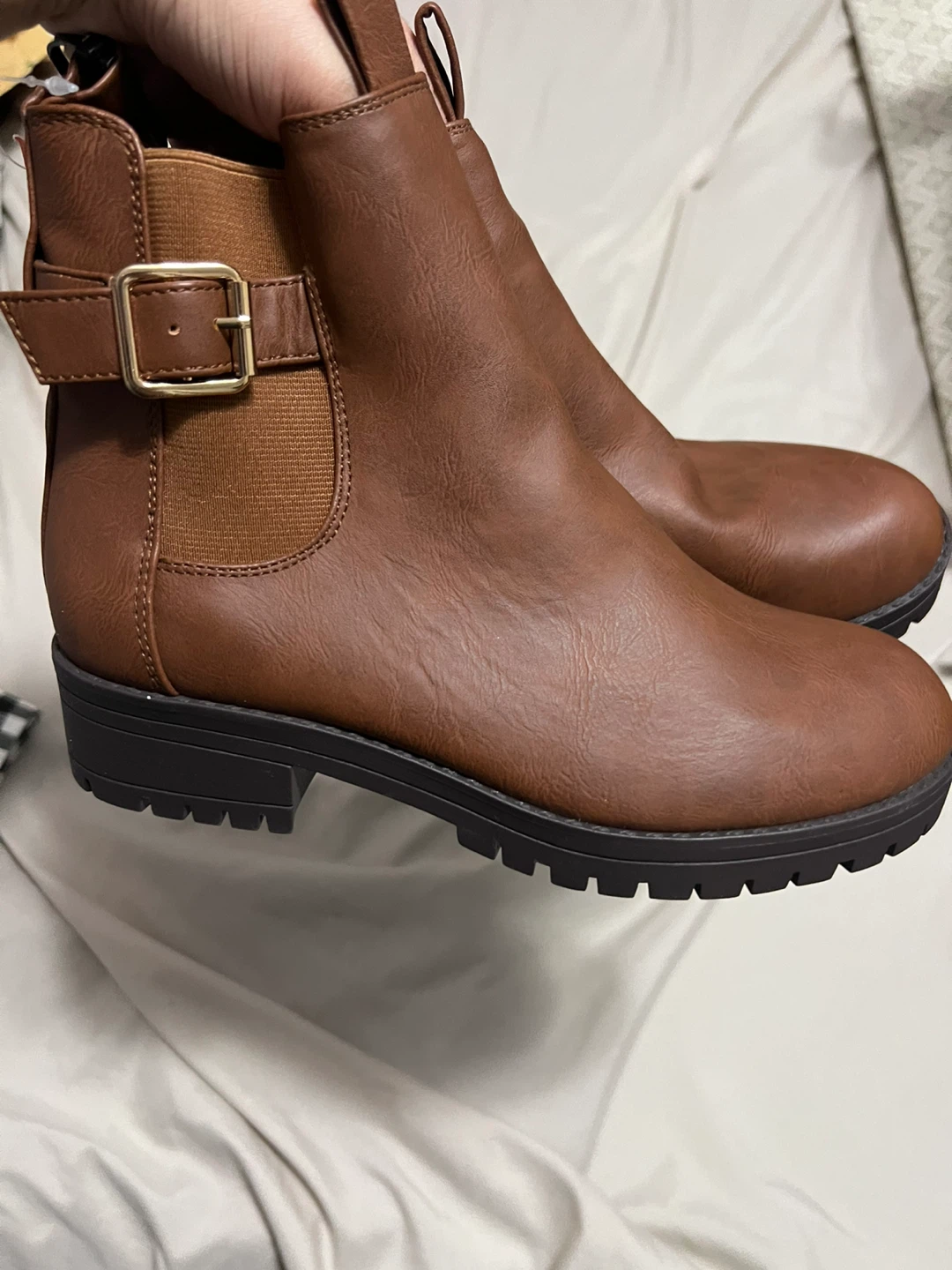 Joe Fresh Brown Ankle Boots - Size 6