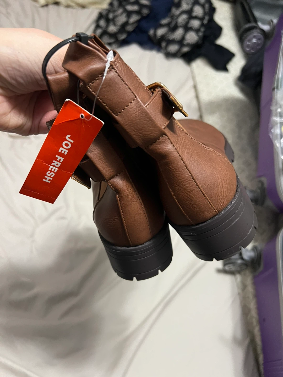 Joe Fresh Brown Ankle Boots - Size 6 - photo 3