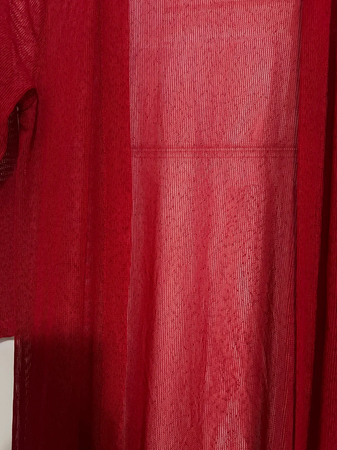 Red Mesh Cardigan - photo 2