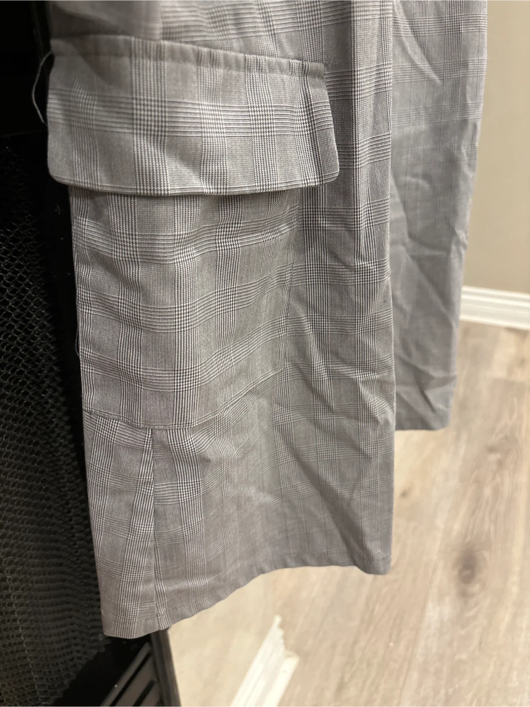 Zara Grey Plaid Dress - Size M - photo 2