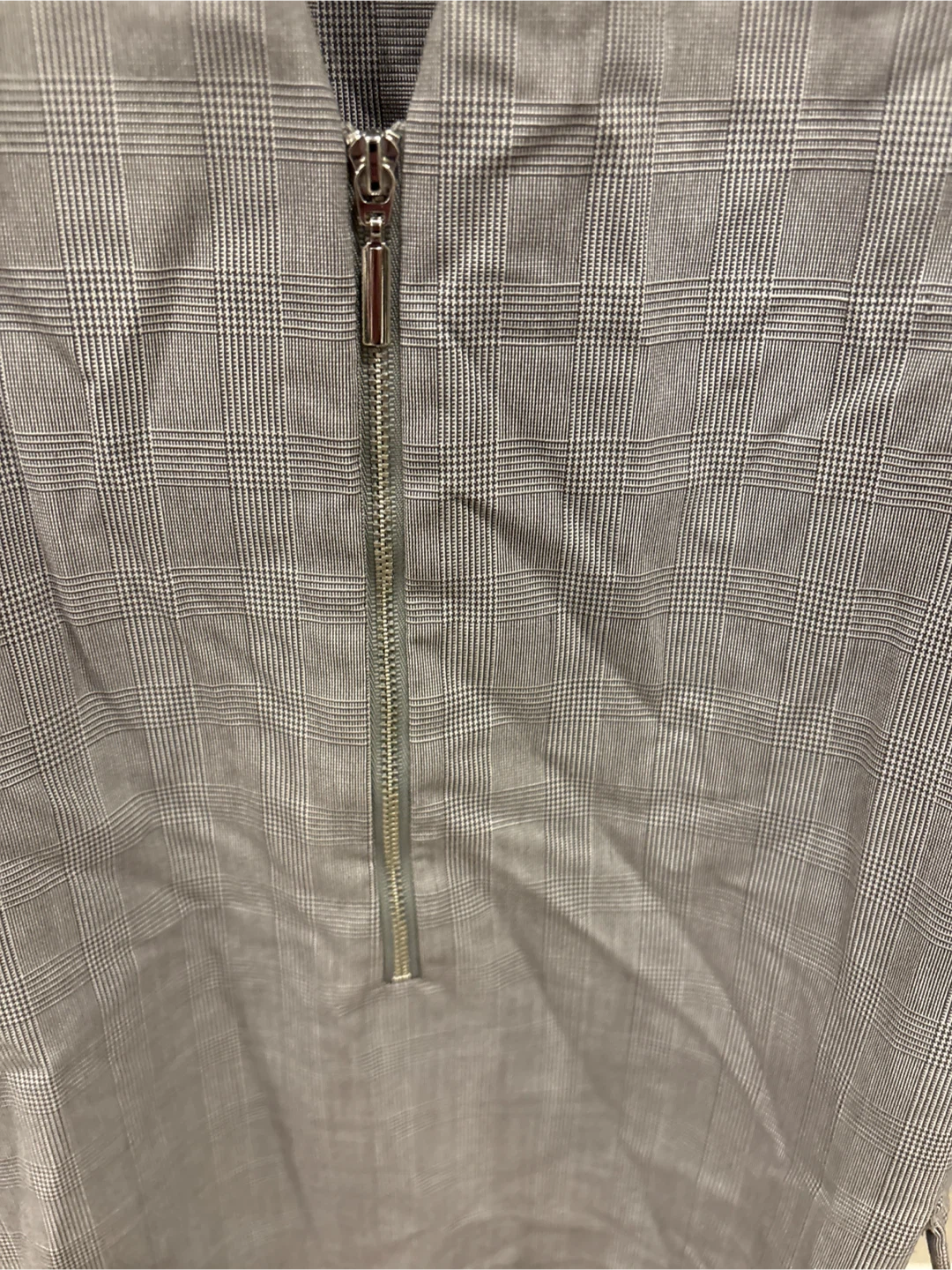 Zara Grey Plaid Dress - Size M - photo 5