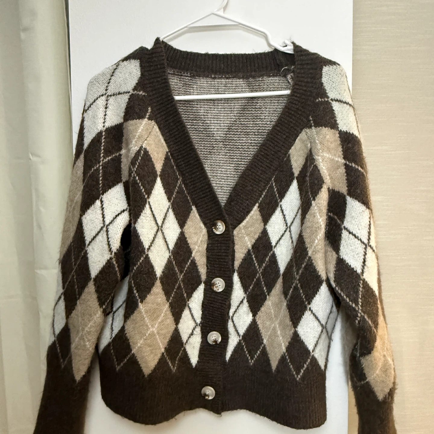 Brown Knit Cardigan