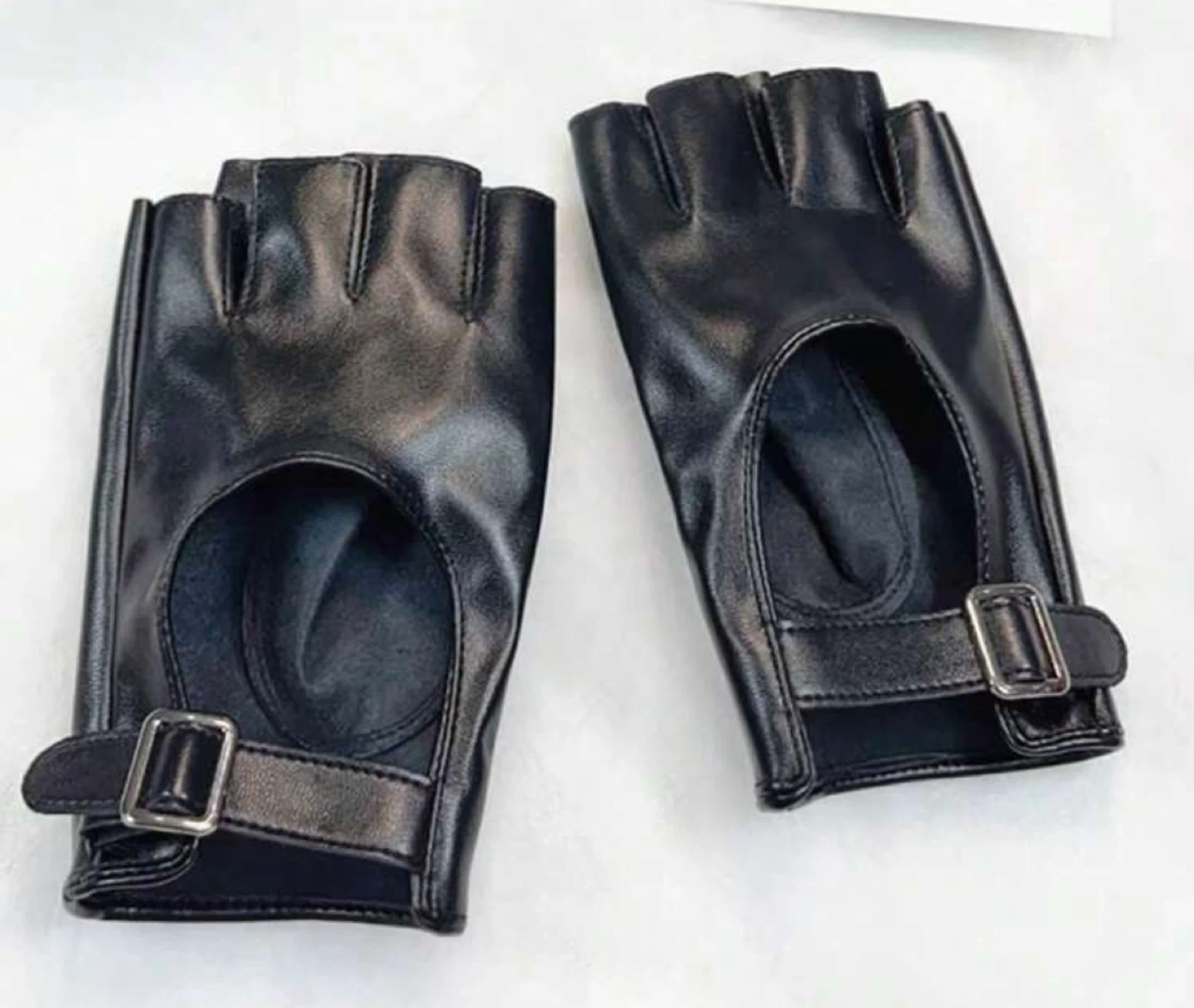 Faux Leather Gloves