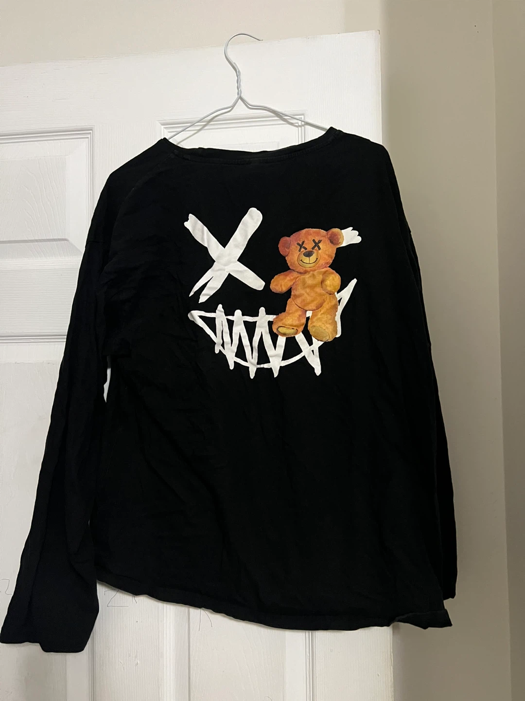 Shein Black Long Sleeve Shirt - Size L