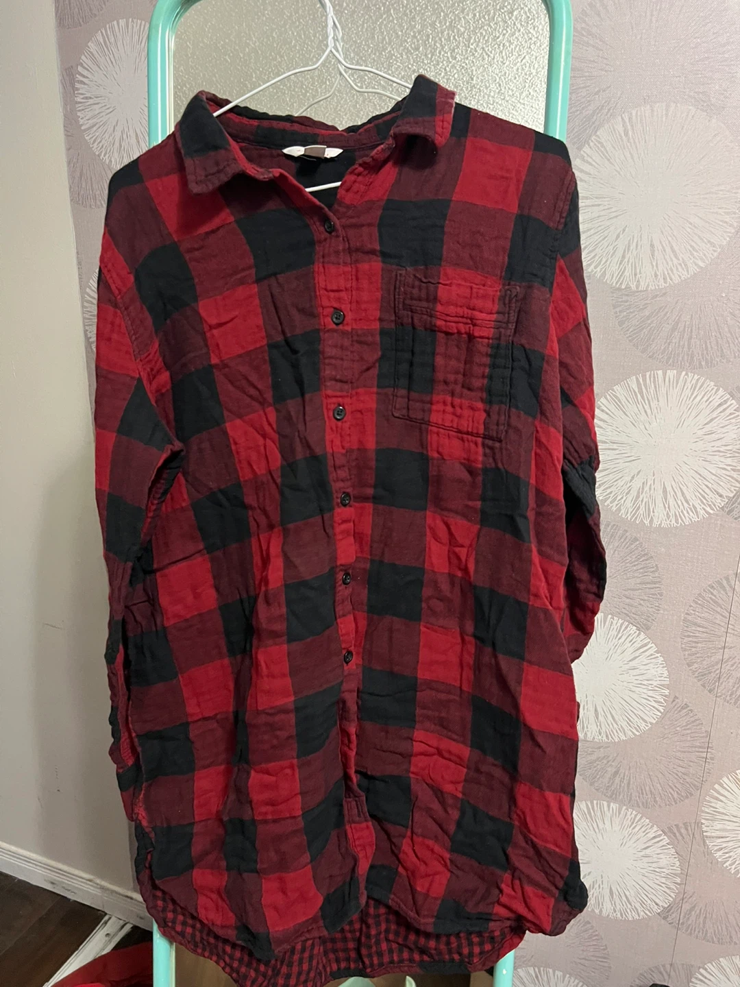 Joe Fresh Red & Black Plaid Flannel - XL