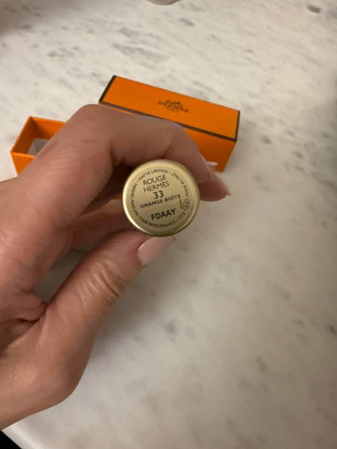 Hermès Rouge Hermès Matte Lipstick - Orange Boîte #33 - photo 3