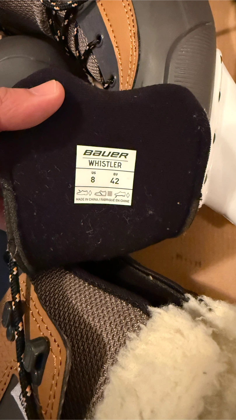 Bauer Whistler Ice Skates - Size US 8