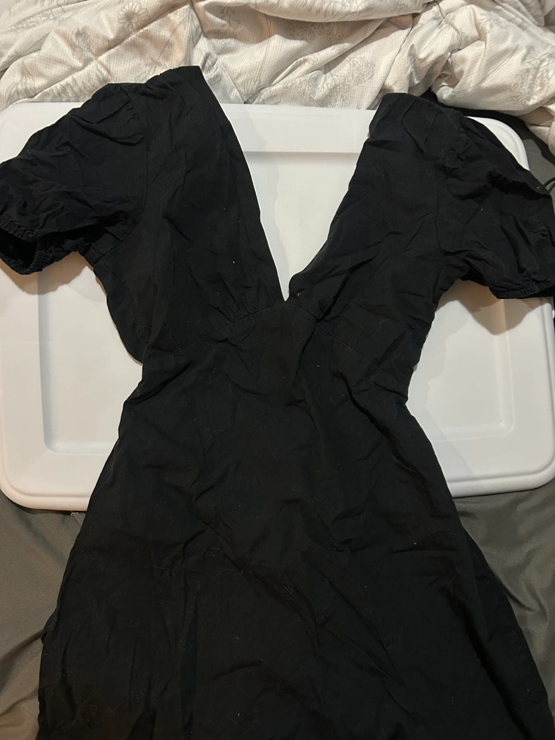 🏆 Sexy Backless Black Dress Forever 21 - Size XS