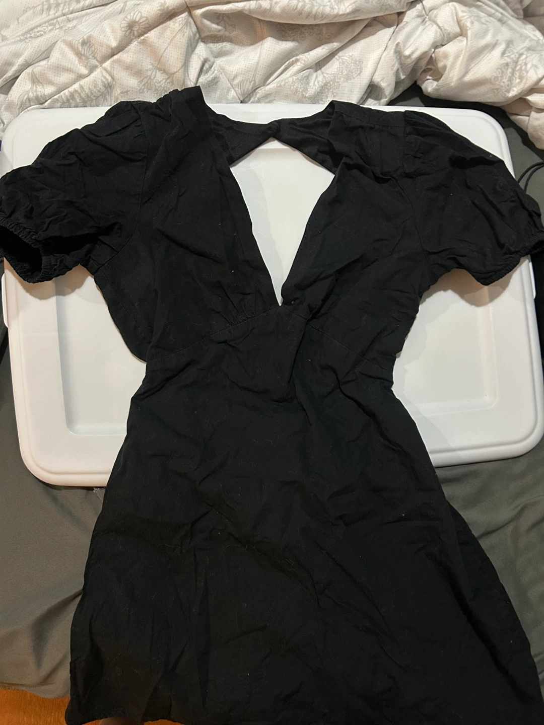 🏆 Sexy Backless Black Dress Forever 21 - Size XS - photo 3