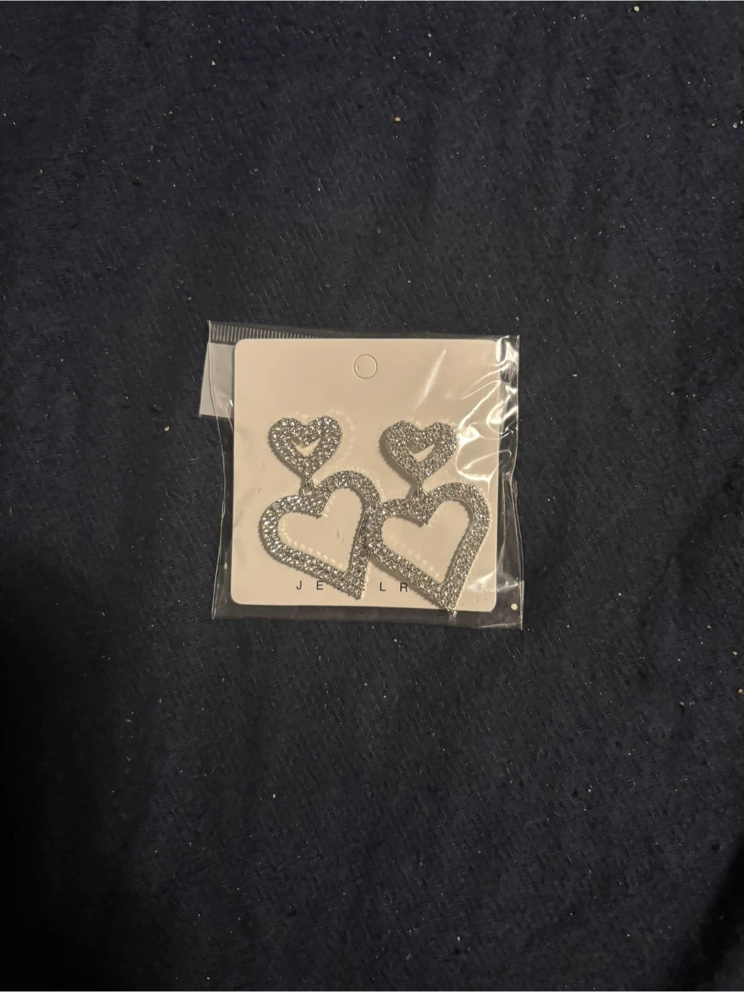 Heart Shaped Silver Earrings