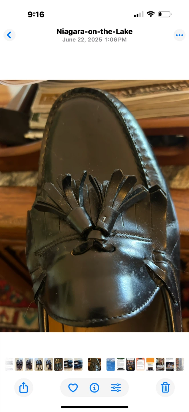 Black leather loafers size 12 - photo 3